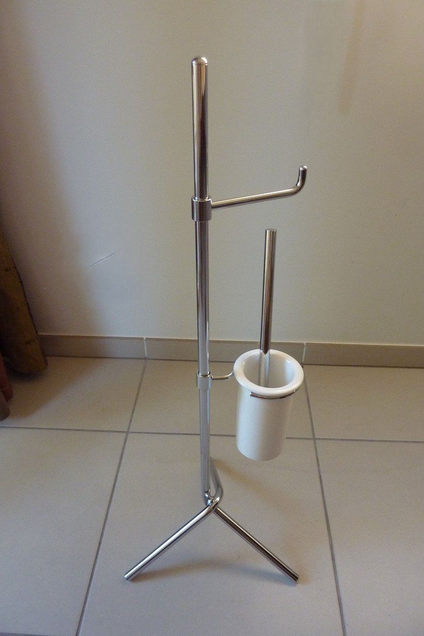 Support toilettes brosse et papier