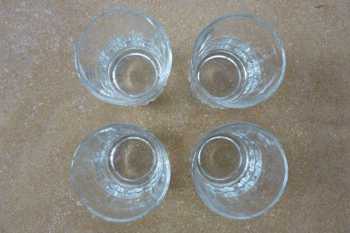 4 verres à whisky